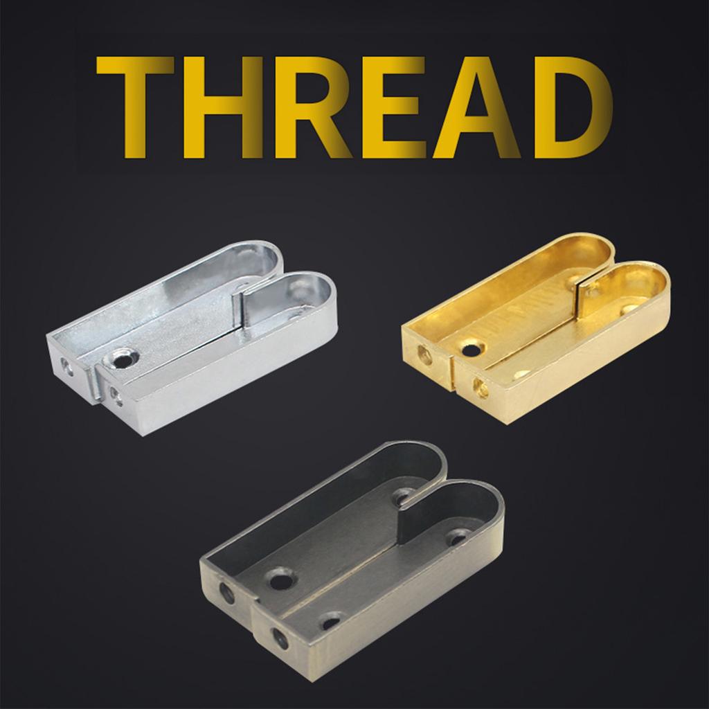 Портативный прочный фланцевый держатель для штанги для шкафа и карниза для штор, простая установка в спальне или в магазине