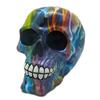 [A2408] - Multicolored 'Skull' Resin Figurine - 150x120x105 Mm