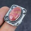 Rhodochrosite Gemstone 925 Sterling Silver Jewelry Gift Ring Size 9 P7m61