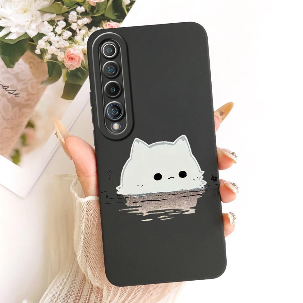 For Xiaomi Mi 10 Case Fashion Cartoon Cute Funny Painted Silicone Phone Casing M2001J2G M2001J2I