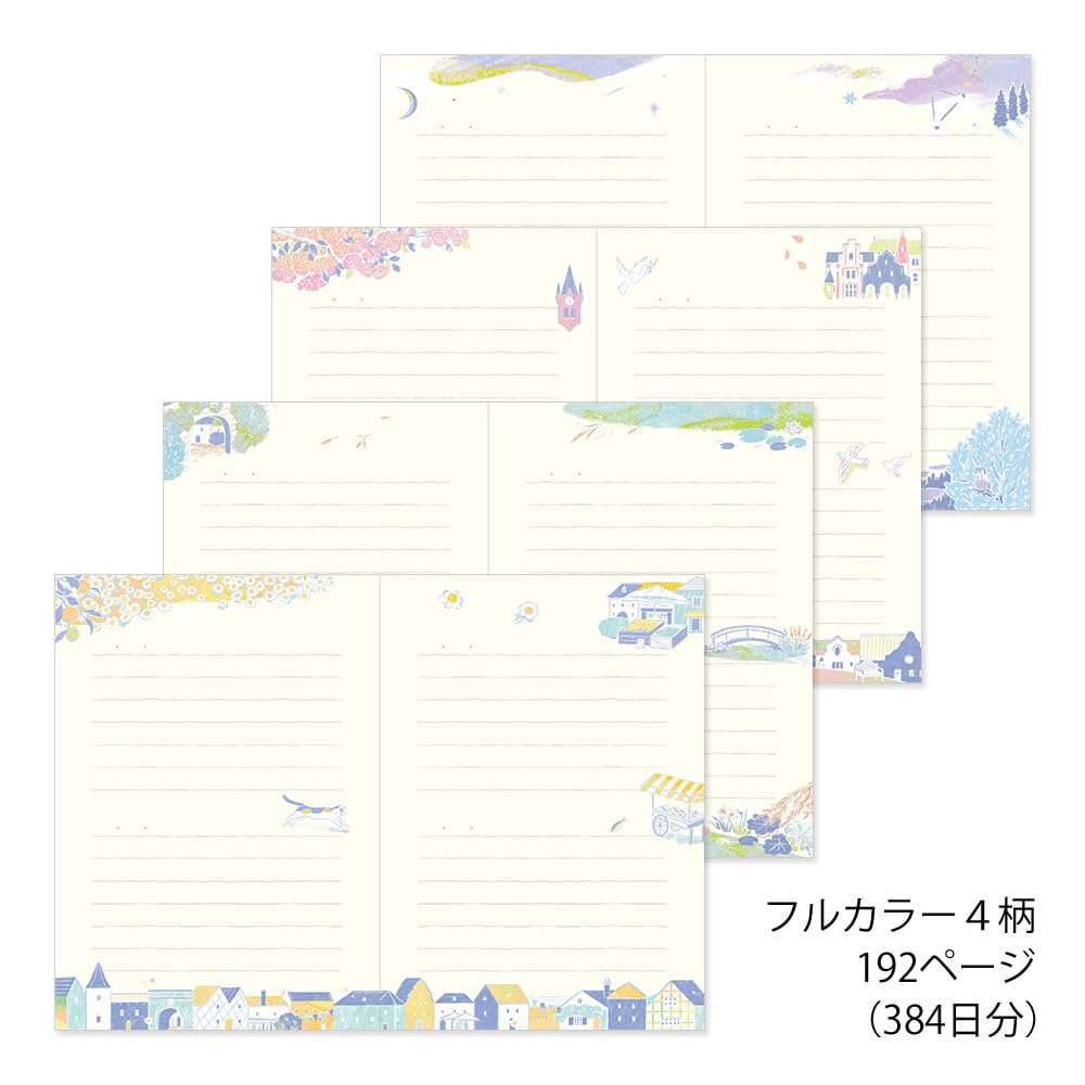 Midori Landscape 12708006 Diary, Pattern,