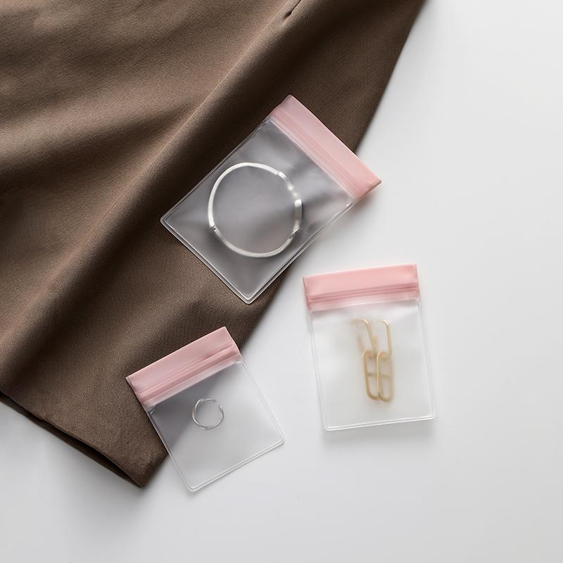 5 ШТ Дорожный органайзер для украшений Бархатный мешочек для украшений Прозрачная дорожная сумка для украшений для путешествий Прозрачные пакеты для украшений Закрывающиеся