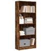 VidaXL Bookcase Smoked Oak 60x24x143 Cm Engineered Wood, Bookshelf, Book Holder, Book Support, Cabinet of 857816