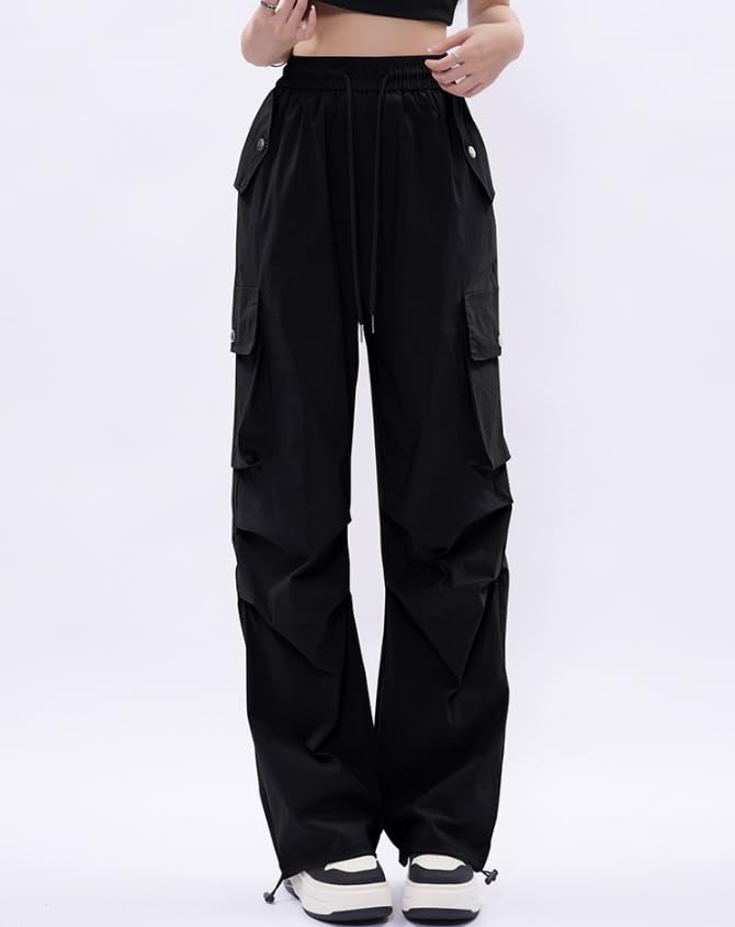 PAGASUS Cargo Брюки Свободные Свободные Однотонные Рабочие Чино Легко Двигаться Модные для Весны и Рабочей Одежды Американский Уличный Расслабленное Ощущение Женские Брюки, Повседневные, Посадка,