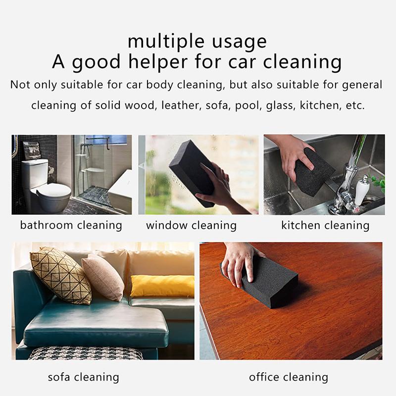 Car-Washing Sponge Black Car Wash Sponge Glass Washing Cleaner Foam Clean Tool