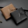 Мужской новый повседневный уличный стиль винтажный короткий многослойный PU кожаный антикошелек, держатель для карт