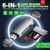 6-в-1 OTG Многофункциональный USB 3.0 Картридер U-диск TYPE-C/USB/TF/SD Флеш-накопитель Карта памяти для Адаптера Телефона Ноутбука Компьютера