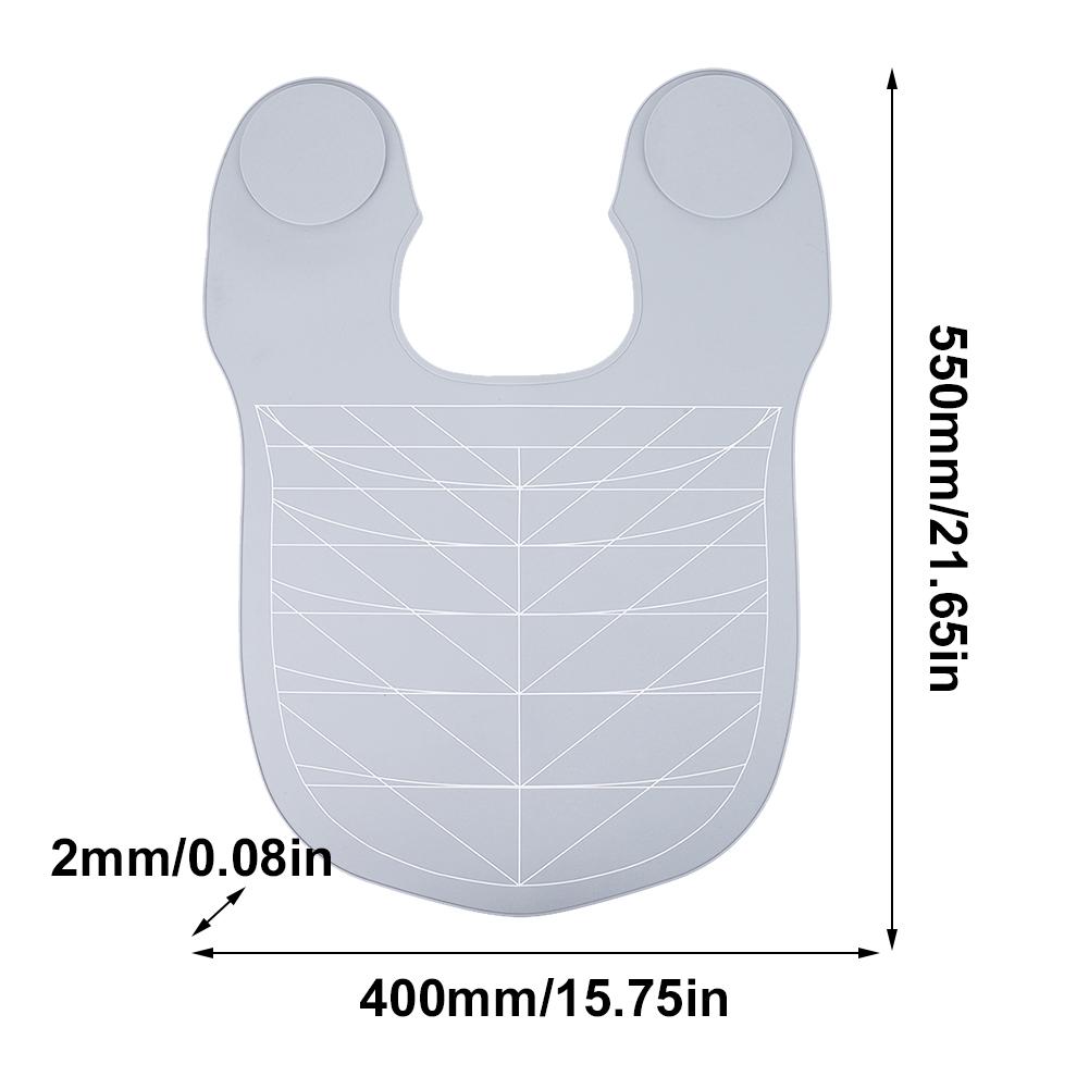 Силиконовая накидка для стрижки, водонепроницаемая парикмахерская, коврик для стрижки волос с направляющими, утяжеленный коврик для стрижки волос для парикмахера
