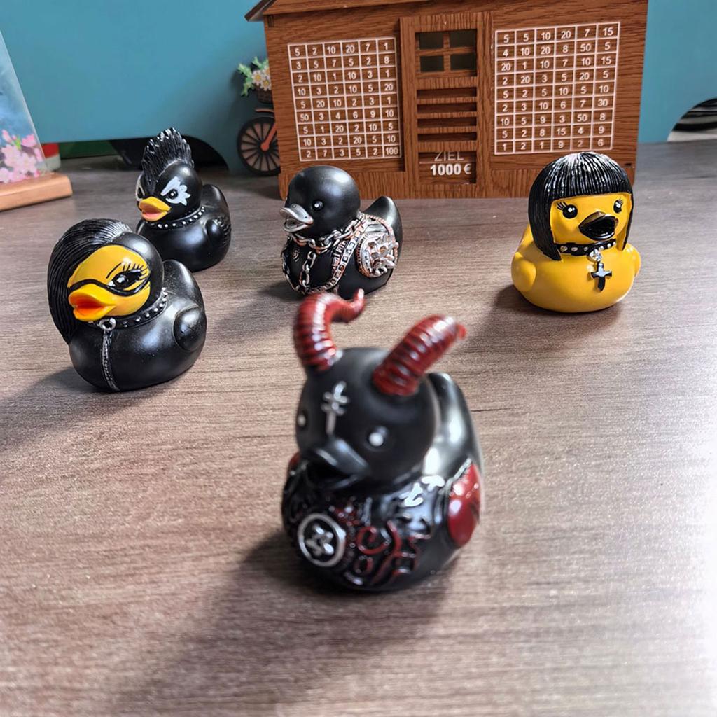 Готика-Смола Дьявольские Утки Рок Сатана Панк Готическая Тематическая Вечеринка Декоративный Реквизит Для Декора Комнаты Автоаксессуары Настольный Винный Шкаф