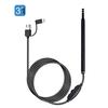3-in-1 Visual Earpick Otoscope Endoscope with 5.5mm Camrea Lens Ear Cleaning Tool Built-in 6