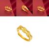 Stylish Vietnamese Wheat Spike Adjustable Ring Fashion Gold-plated Jewelry For Women
