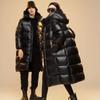 New Arrivals Female Winter Hooded Casual Down Coats Women Black X-Long 90% White Goose Down Thicken Warm Jackets