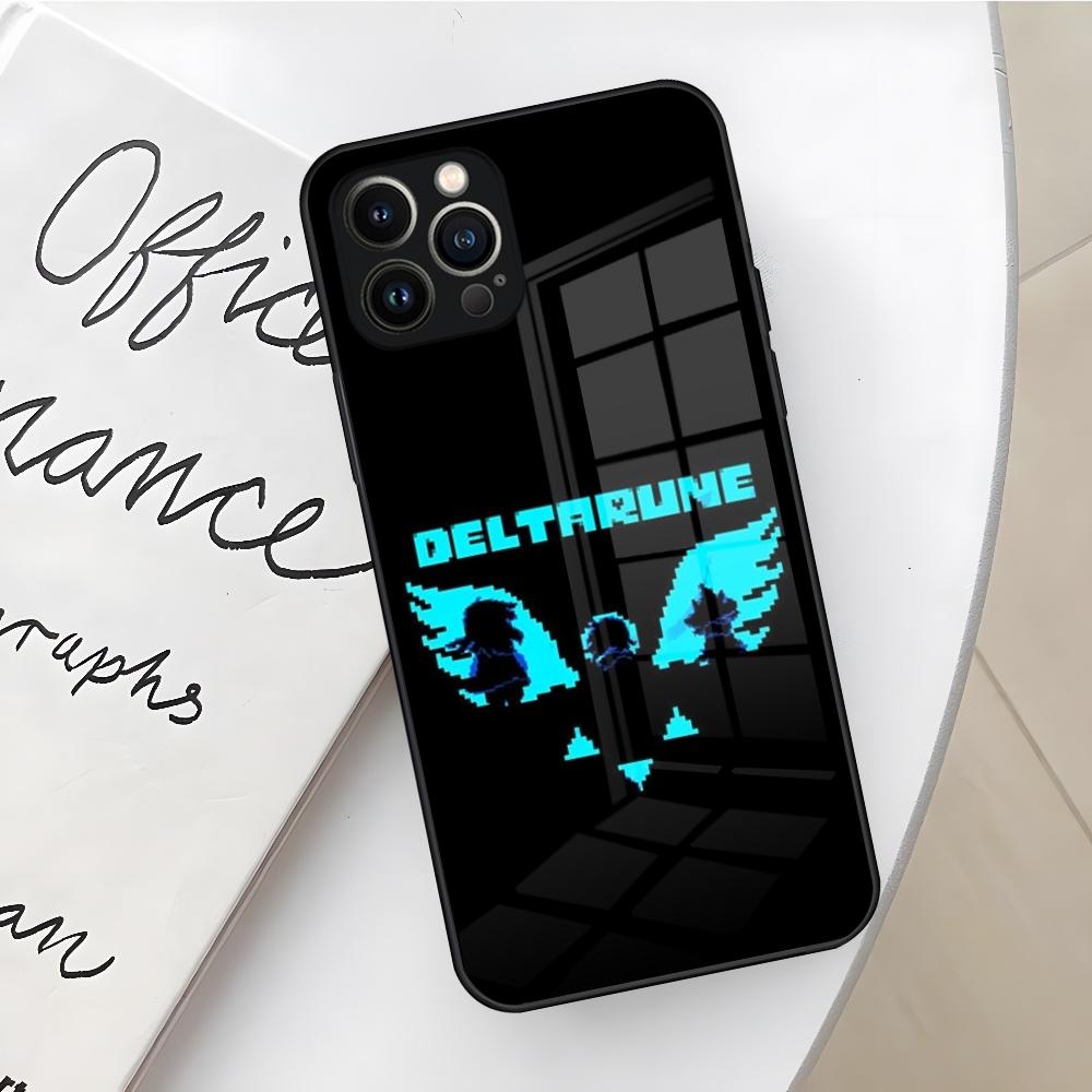 Чехол для телефона Deltarune для Iphone 17 16 Air 15 14 12 11 13 Pro Max Mini X Xr Xs Se Стеклянная крышка Puls