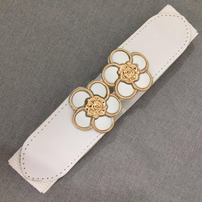 Регулируемый Шикарный Декоративный Пояс на Талию 4 см с Золотой Круглой Пряжкой для Женской Моды