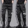 Men's Trendy Multi-Pocket Autumn/Winter Overalls - Loose Fit, Handsome Hong Kong Style Leggings.