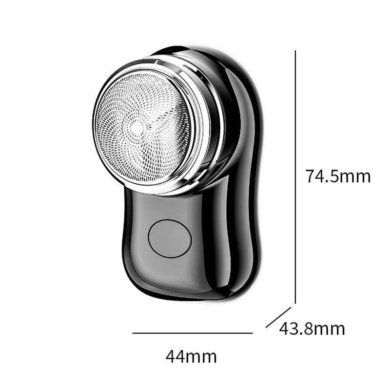 Мини-электробритва с зарядкой через USB, портативный высокоскоростной мотор, моющийся для мужчин, 100 мАч, для путешествий, Type-C, быстрая зарядка, поддержка перезарядки