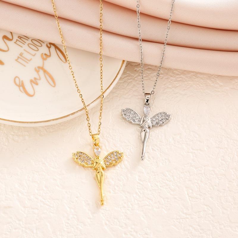 Angel Wings Pendant Accessories Collarbone Chain