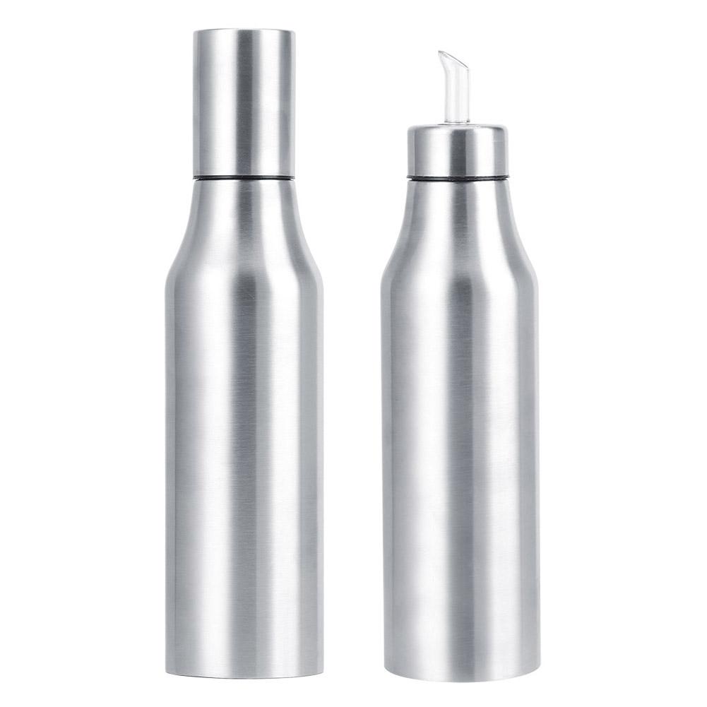 304 Stainless Steel DustProof Leakproof Oil Vinegar Bottle Dispenser Pot Kitchen Tools(L Size 1000ml )