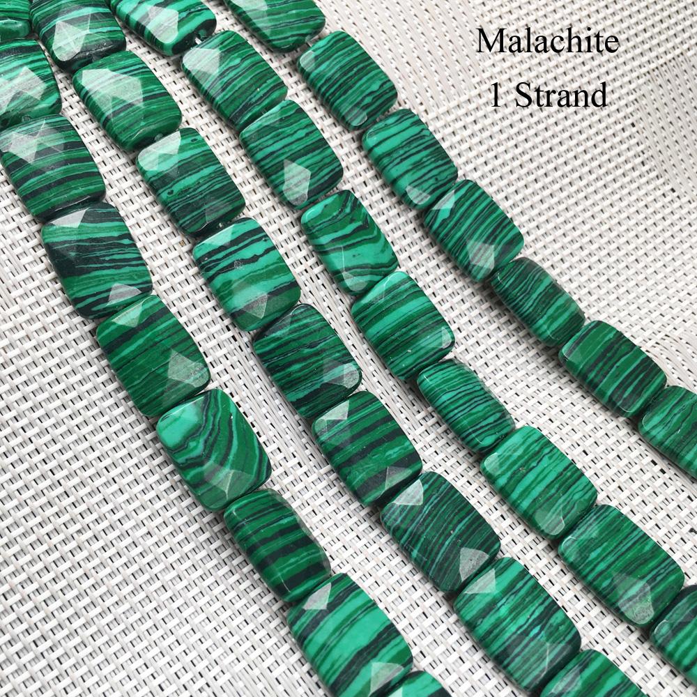 1 нить граненых бусин из натурального камня, 12 × 16 мм, прямоугольные камни из розового кварца и опала, свободные бусины-разделители для изготовления ювелирных изделий, аксессуары для самостоятельного изготовления, 20 см