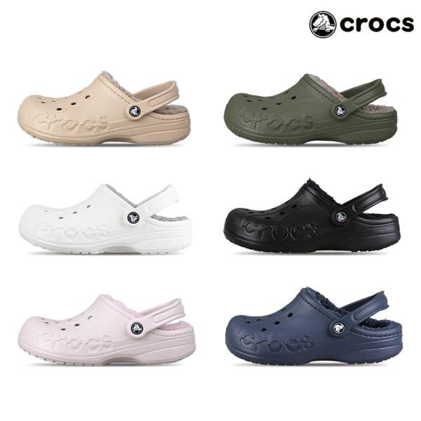 Crocs Женские зимние флисовые тапочки S