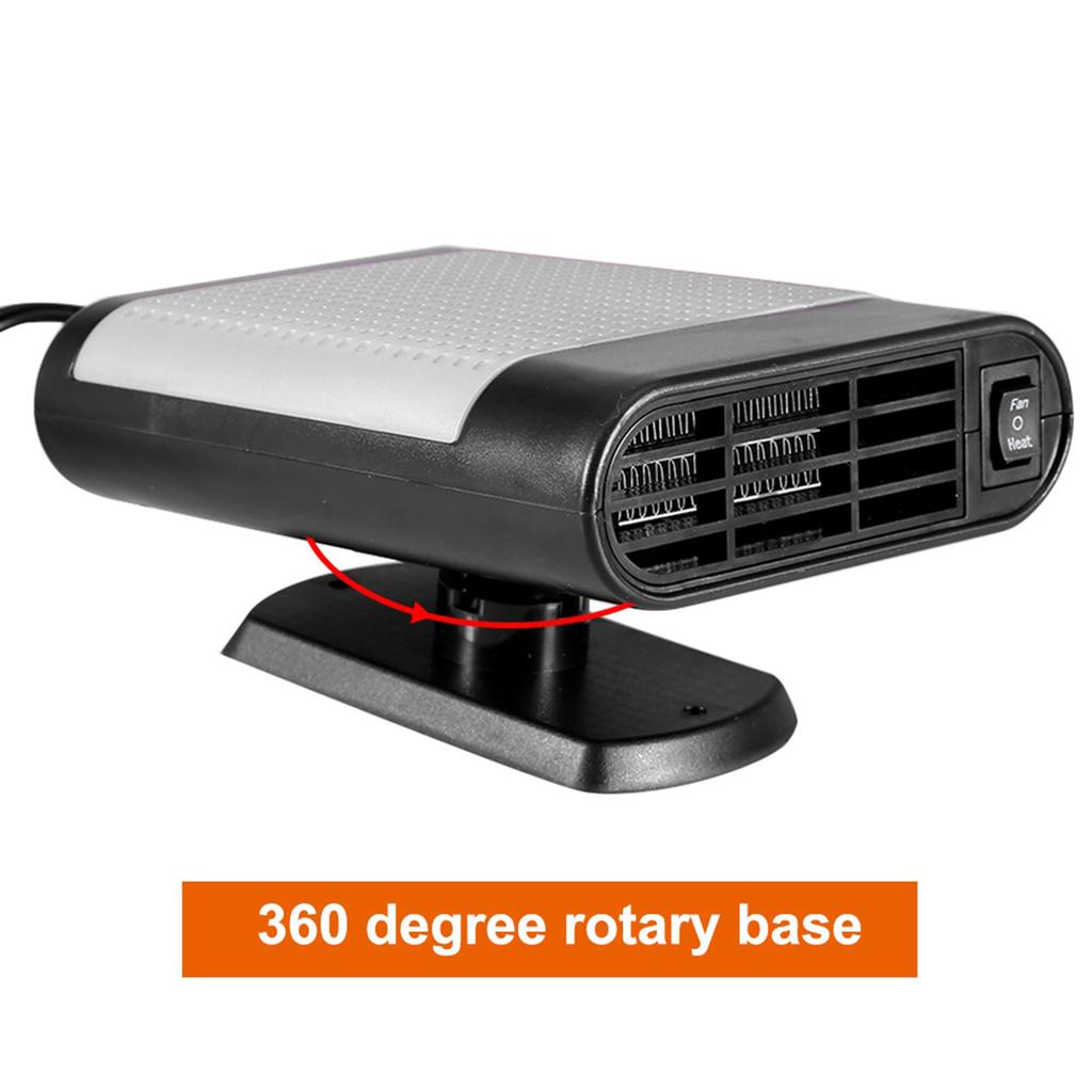 Car 12V Portable Electric Window Heater Heating Dryer Fan Defroster Demister (Red)