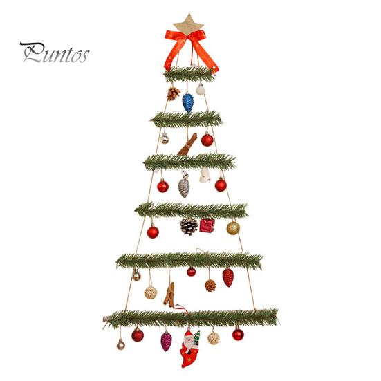 Светодиодное рождественское настенное украшение, рождественская елка, подвесная с маленькими подвесками, светящиеся рождественские елочные подвесные украшения для домашнего декора, для внутреннего и наружного использования