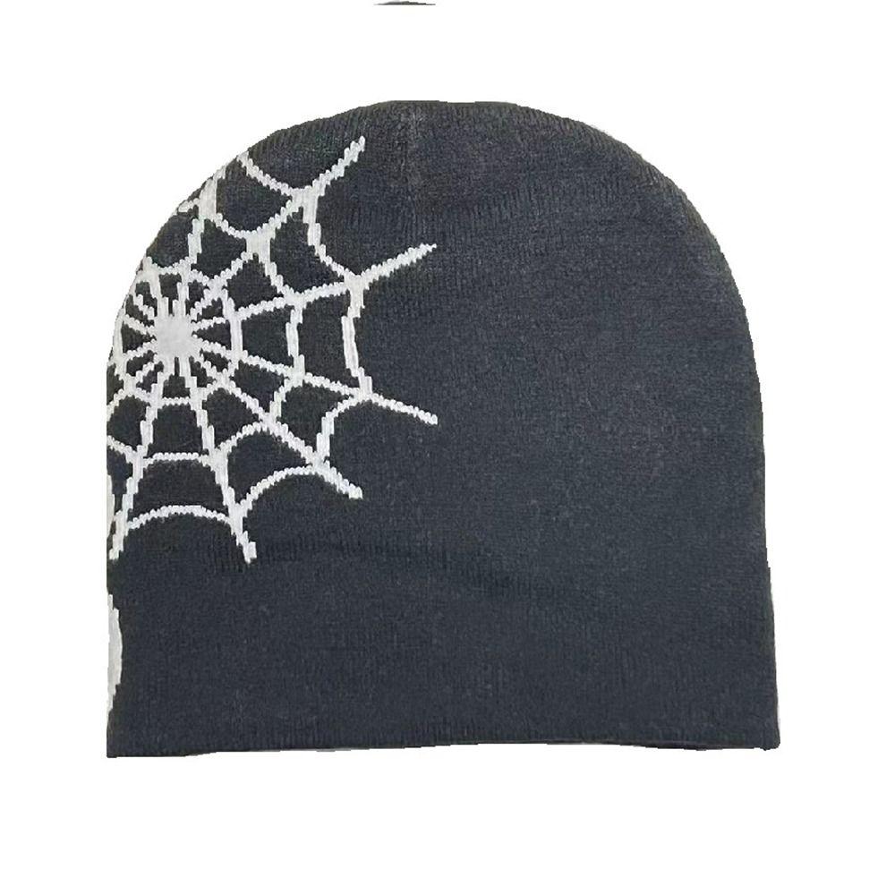 Вязаная шапка шляпа мужская женская с принтом букв бини боннет готическая шерстяная акриловая теплая повседневная шапка-бини Y2k Ins хип-хоп шапка холодная шапка