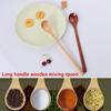 Dessert Japanese-Style Natural Solid Wood Porridge Tableware Tea Spoons Wooden Spoon Soup Scoops