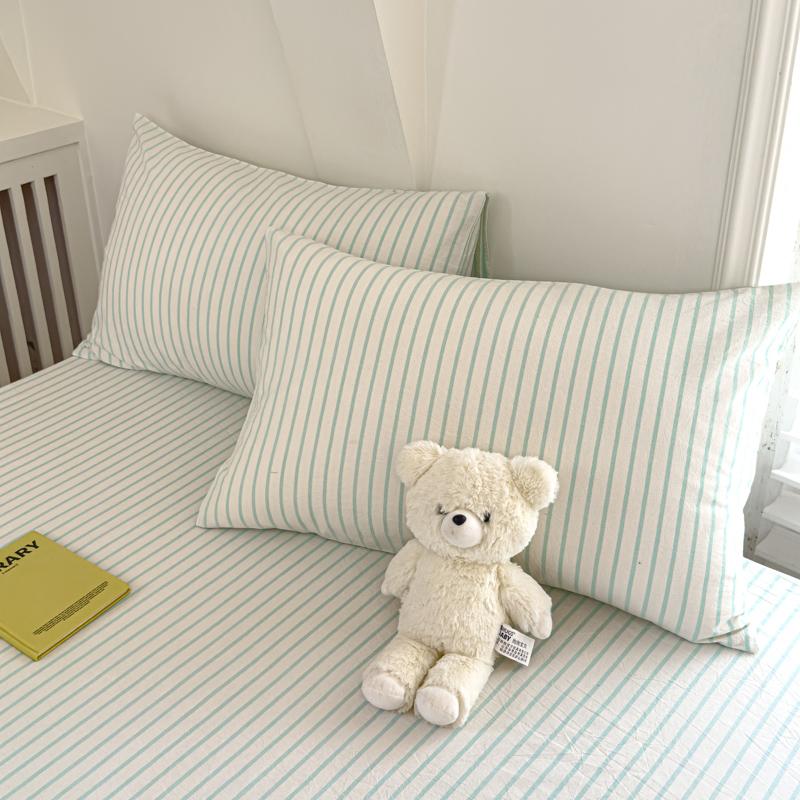 2шт наволочка 100% хлопок наволочка в полоску наволочка 48x74см наволочка для подушки домашняя мягкая наволочка для кровати Fundas de almohada