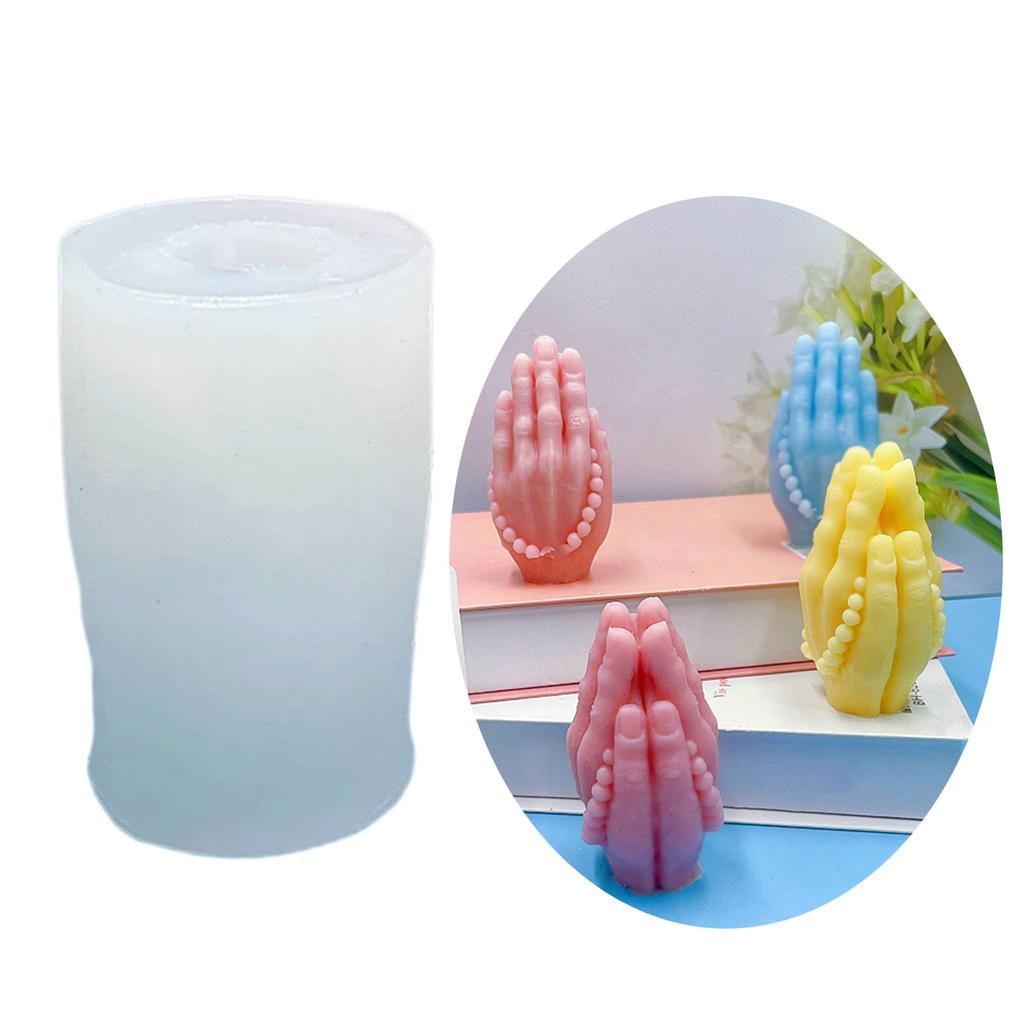 Praying Hand Resin Molds Candle Molds for Making Candle Soap Chocolate Cake Fondant Room Decorations DIY Craft Baking
