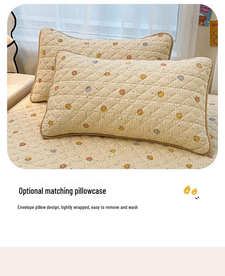 Ретро Стеганый Хлопковый Подогнанный Комплект Постельного Белья - 3 Предмета Издание 2025