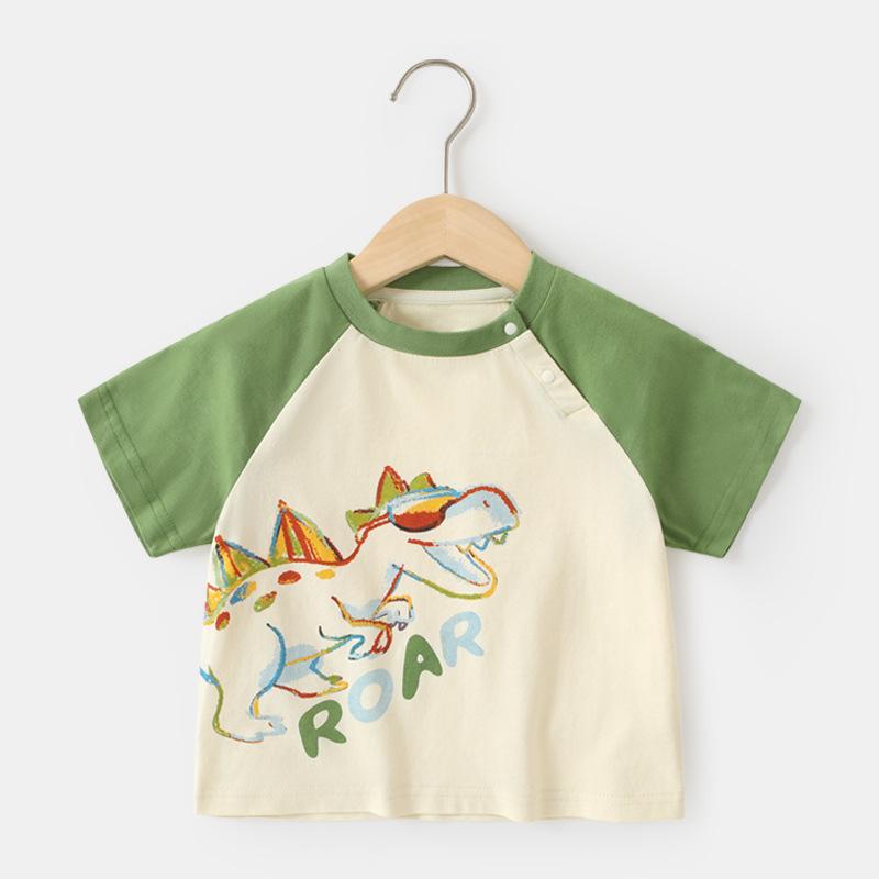 Baby Clothes Casual Short-sleeved T-shirts Summer Clothes Boys Girls Baby Children Children Summer Half-sleeved Tops