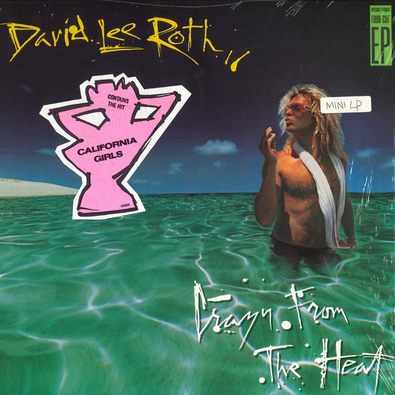 12-дюймовая пластинка DAVID LEE ROTH - Crazy From The Heat 252221B WARNER BROS 1985 США Металл Б/у