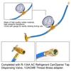 R134A аксессуары, инструменты для ремонта шланга для заправки хладагента, манометр, измерительный комплект, автомобильный шланг для конденсации переменного тока, автомобильный кондиционер