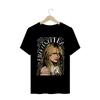Black Unisex Cotton Fullsize Singer Hilary Duff Fans Cheap Clothes 2026 Summer Hot Selling Unisex Women Oversized Loose Tshirt