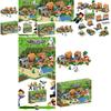 Игрушка-конструктор высокой сложности, совместимая с Lego Minecraft Village Boy Puzzle Assembly