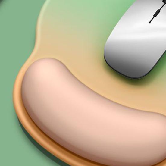 Mouse Pad with Wrist Support Ergonomic Design Non-Slip Base Waterproof Wear-Resistant Gaming Mouse Mat