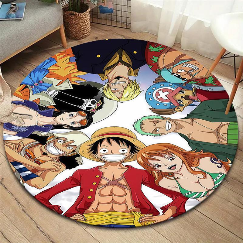 One Piece Round Area Rug Carpet Rug For Living Room Bedroom Sofa Playroom Decor Nonslip Floor Mat