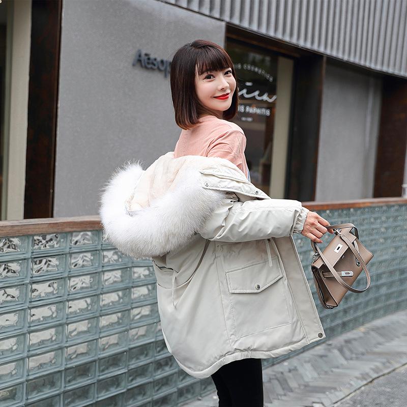 Long Padded Coat for Women, New Thickened Style with Hood, Loose Fit, Popular Jacket, Fashionable Parka Coat Suitable for Winter