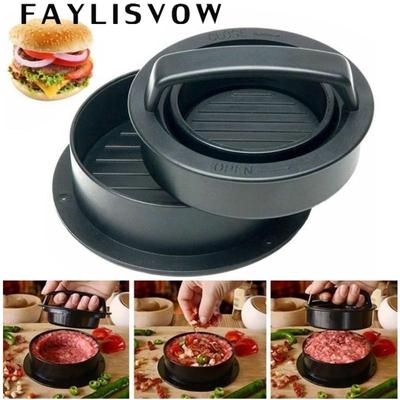 Круглая пресс-форма для гамбургеров, пластиковая машина для гамбургеров для мяса, говядины, гриля, пресс-форма для гамбургеров, кухонный инструмент