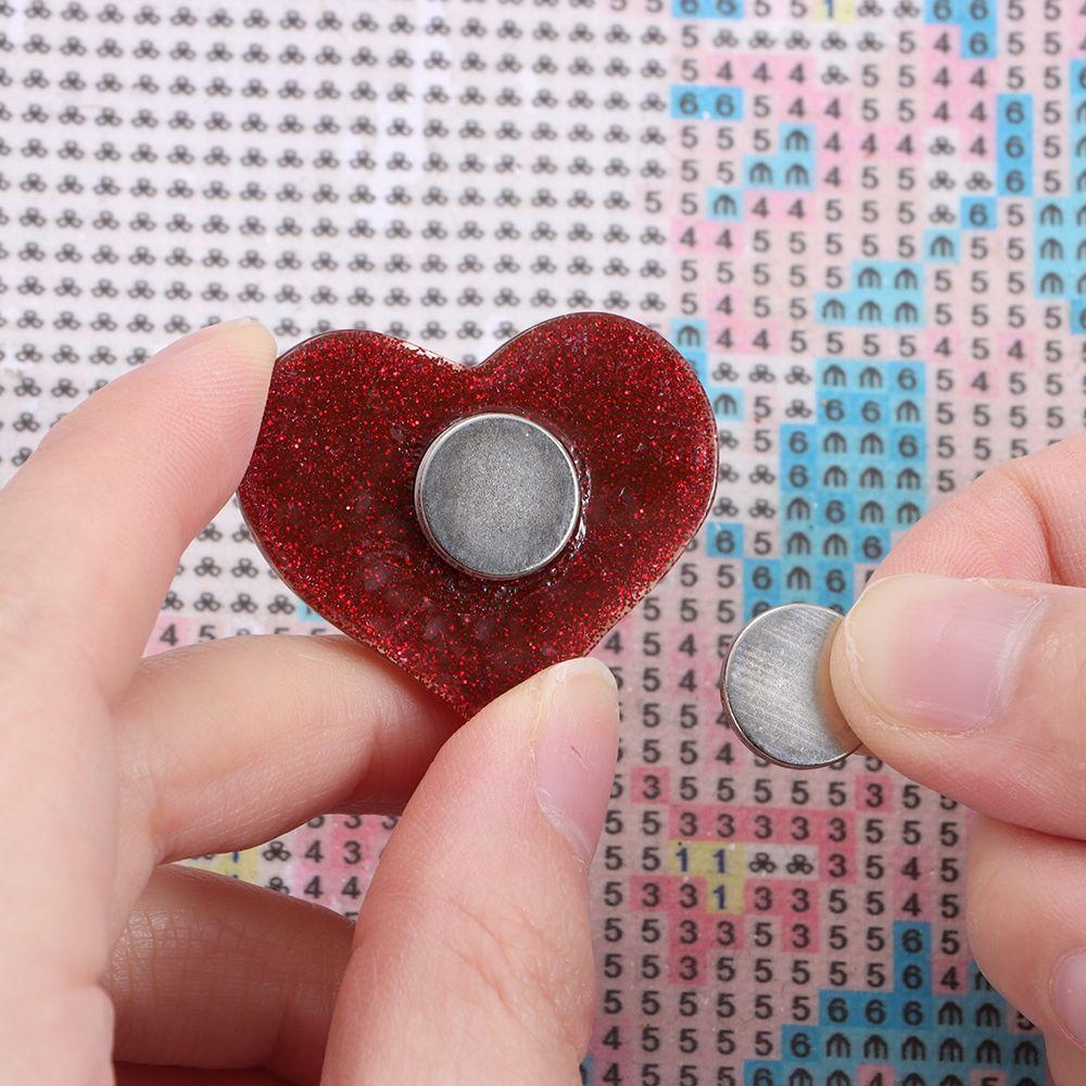 Многофункциональный инструмент для алмазной живописи, магнитная крышка, сердечник в форме сердца, держатель для алмазной живописи