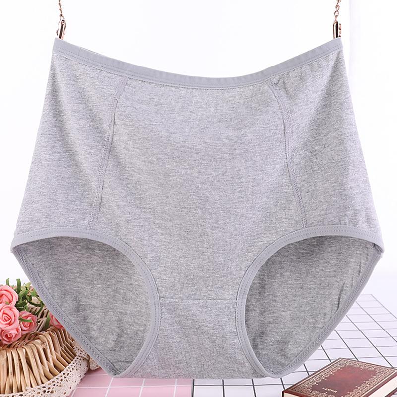 Middle Aged Women's Panties Pure Cotton High Waisted Triangle Women’s Panties