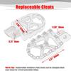 Dirt Bike Foot Pegs 7075 Aluminum CNC Pedals Rests for Surron Light Bee X S/E Ride Pro S CRF150F/230F/250F XR150L KDX200 Black