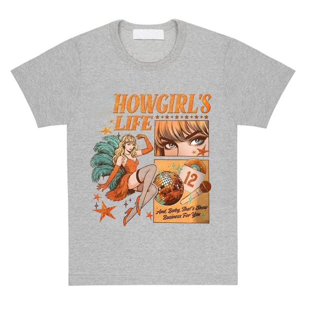 Men Tees Showgirl'sGraphic T-shirt Cotton Casual Short Sleeve Tshirts for Female Unisex Streetwear Print T Shirt Streetwear Tees