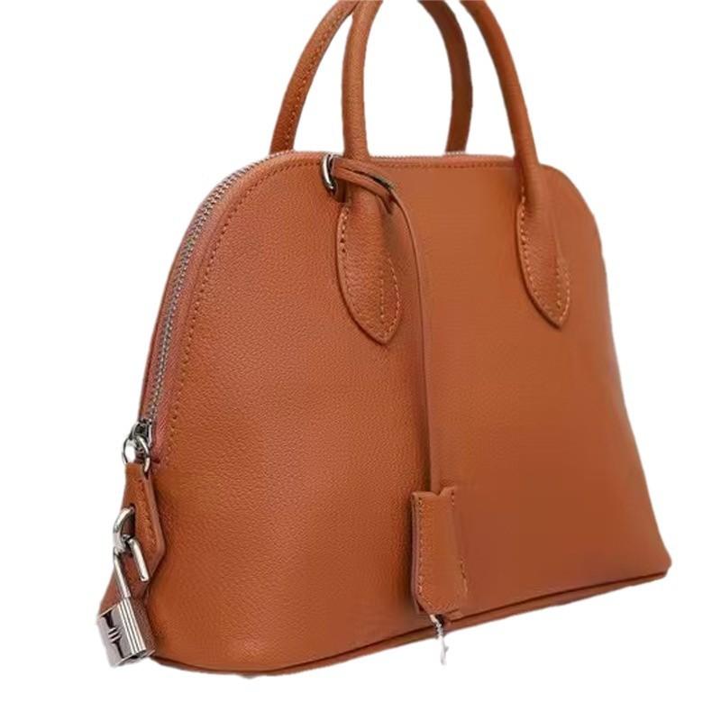 Сумка-кошелек из кожи с верхним слоем для женщин + универсальная и высококачественная кожаная сумка для боулинга через плечо