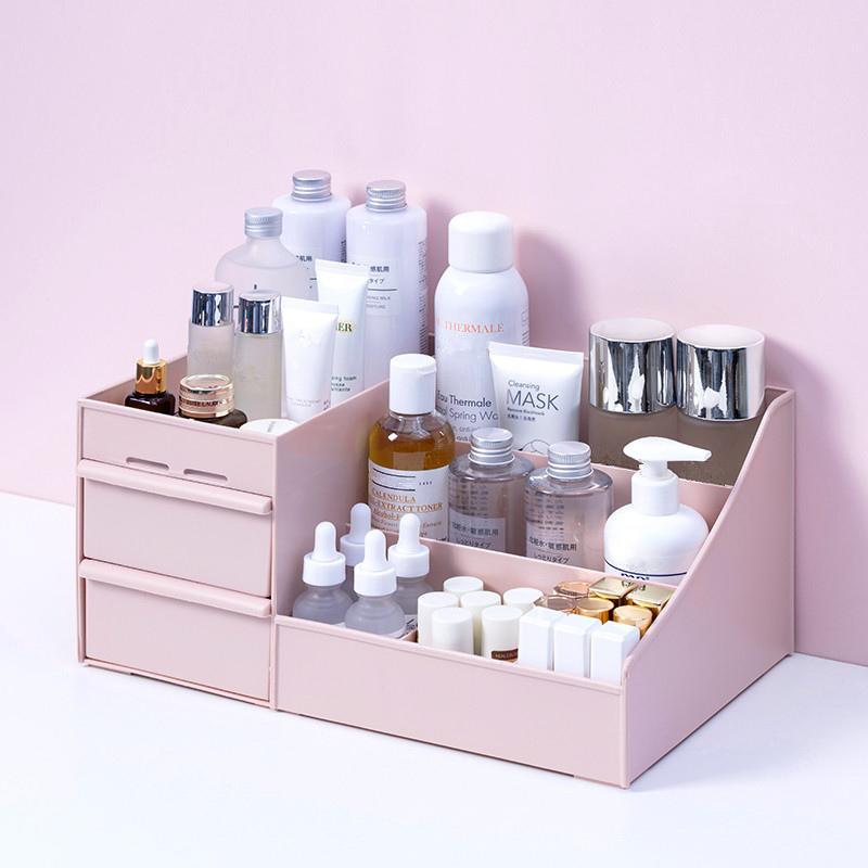 Large Capacity Cosmetic Storage Box Makeup Drawer Organizer Jewelry Nail Polish Makeup Container Desktop Sundries Storage Box