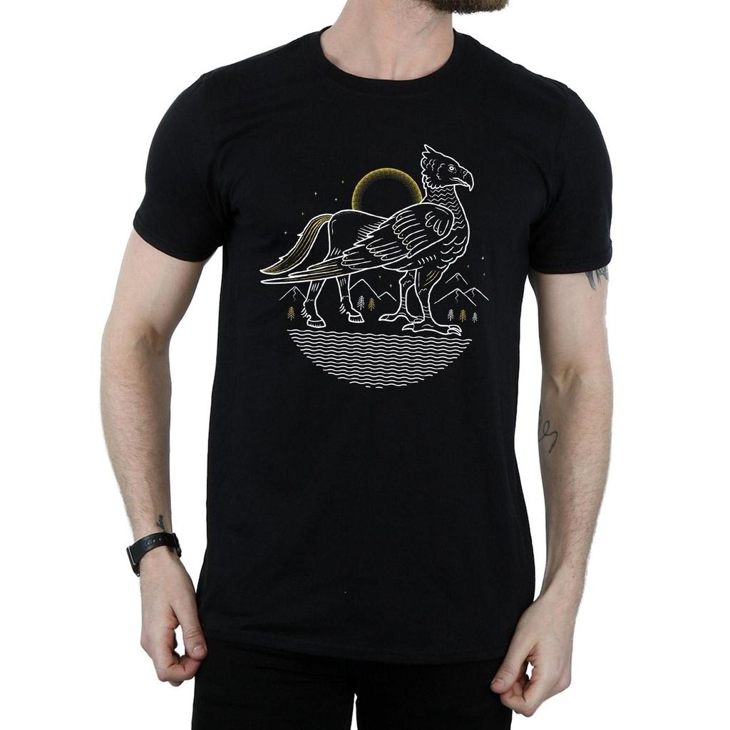 Harry Potter Mens Buckbeak Line Art T-Shirt