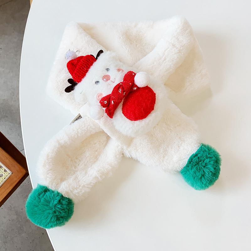 New Children'S Fashionable Scarf For Girls To Keep Warm And Versatile For Babies. Plush And Thickened Warm Scarf For Kids