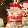 10pcs Elk Christmas Tree Shaped Christmas Gift Bags Plastic Candy Pouches  Weddding Gifts