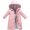 Autumn Winter Children's Cotton Knee Length Clothing Outerwear Jacket For Boys Girls Clothes Cotton-Padded Hooded Kids Coat Children Clothing Parkas